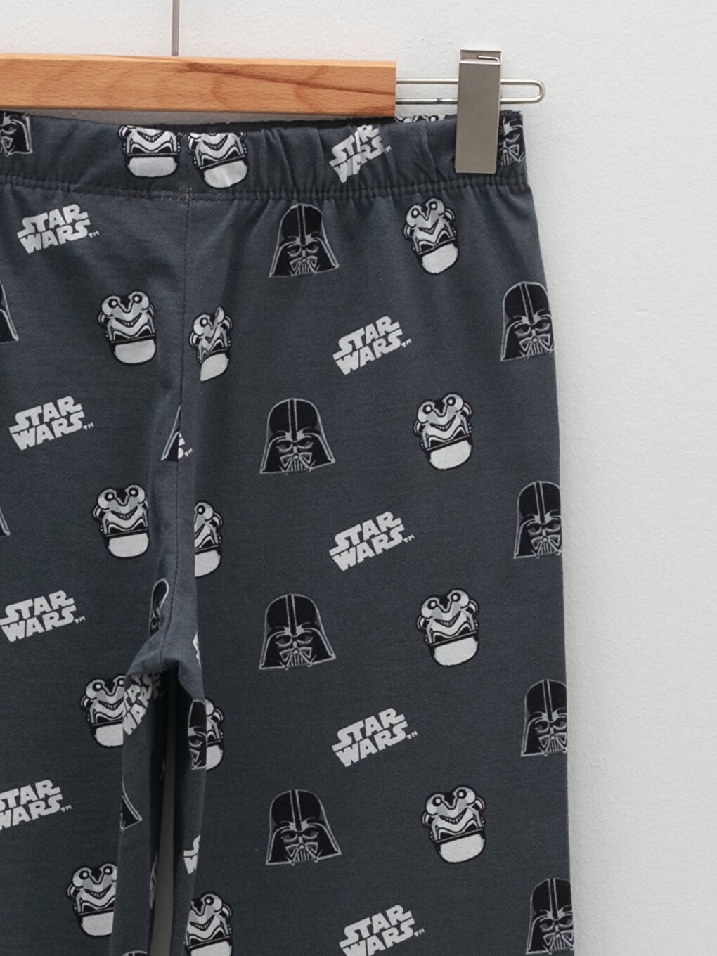 Bisiklet Yaka Star Wars Baskılı Uzun Kollu Erkek Çocuk Pijama Takımı-2