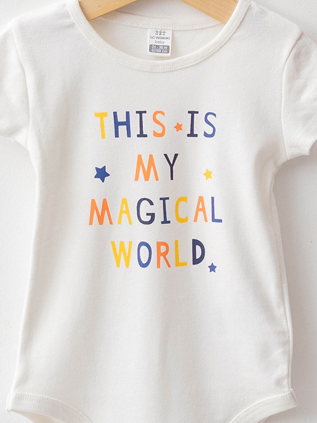 Crew Neck Short Sleeve Printed Cotton Baby Boy Body With Snap Fastener 2 Pieces-2