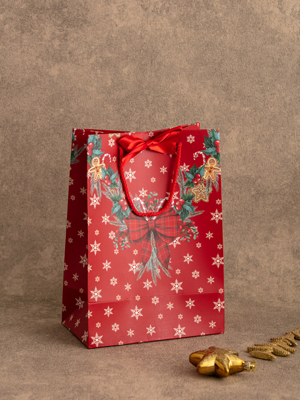 Karışık Baskılı Kağıt Hediye Paketi 21x31 cm