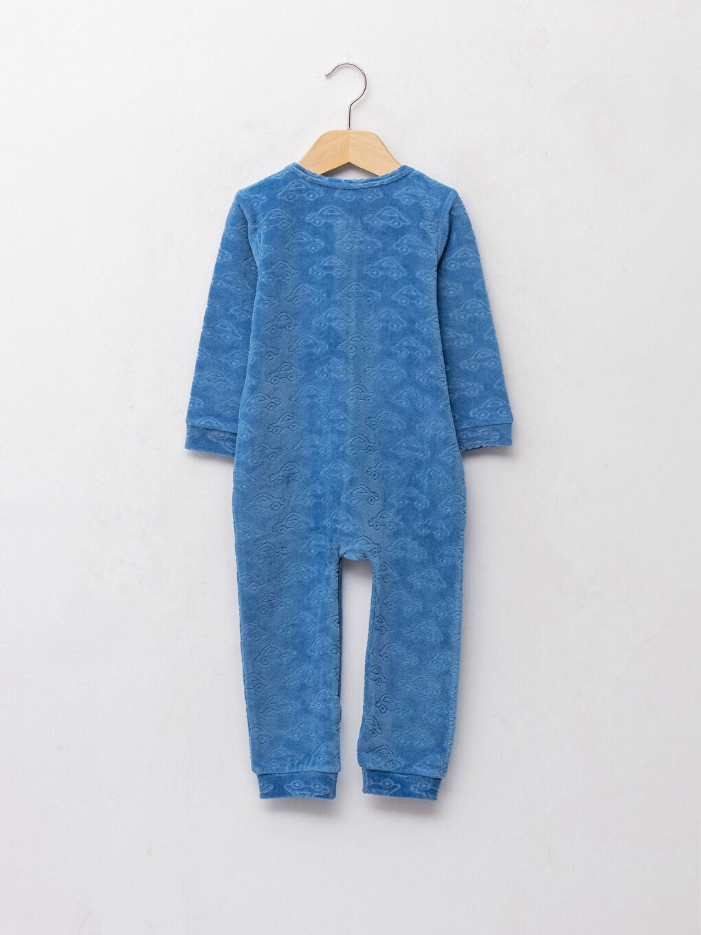 LCW baby Crew Neck Long Sleeve Baby Boy Zipper Jumpsuit -W1HG88Z1-LQR