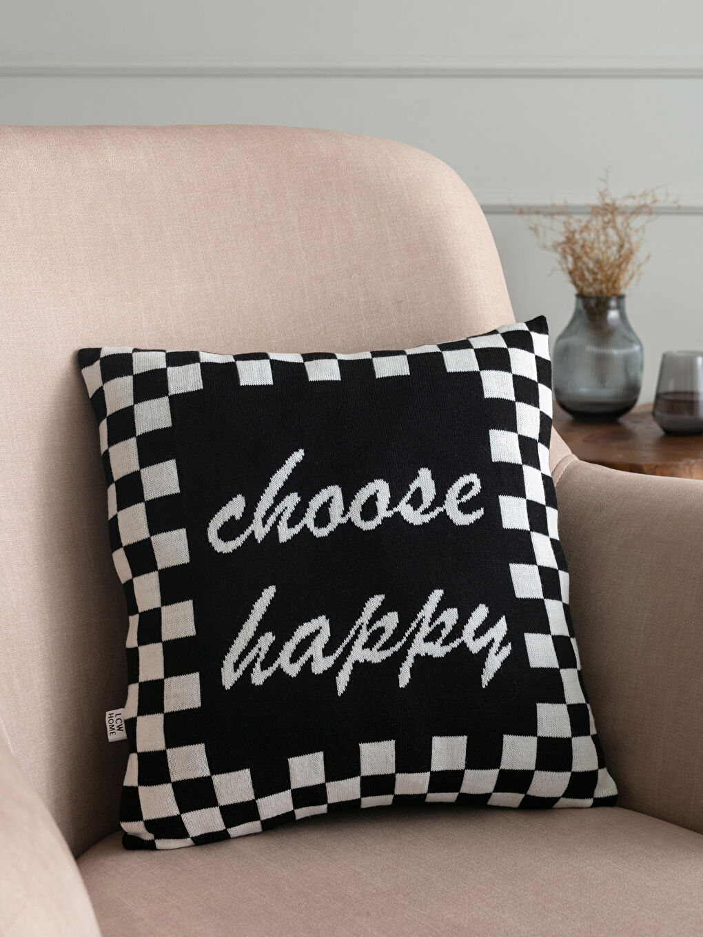 Tricot Patterned Throw Pillow Case 45x45 Cm