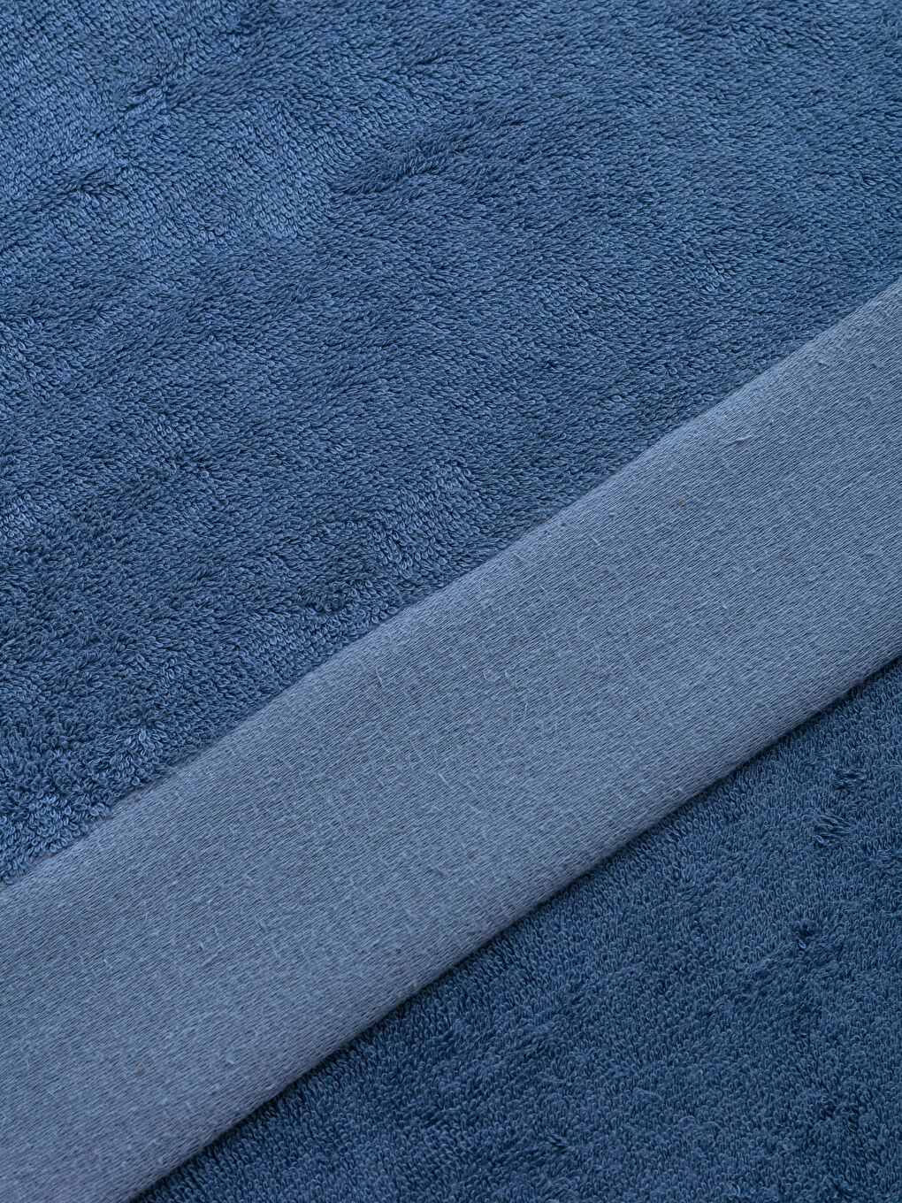 Mavi Düz Bambu Banyo Havlusu 70x140-2