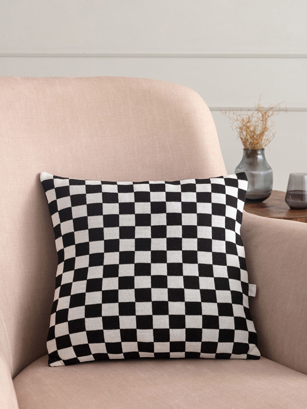 Patterned Double Sided Tricot Throw Pillow 45x45 Cm
