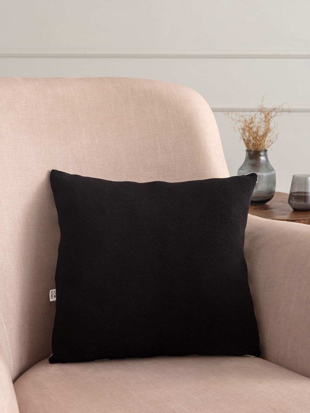 Patterned Double Sided Tricot Throw Pillow 45x45 Cm-1