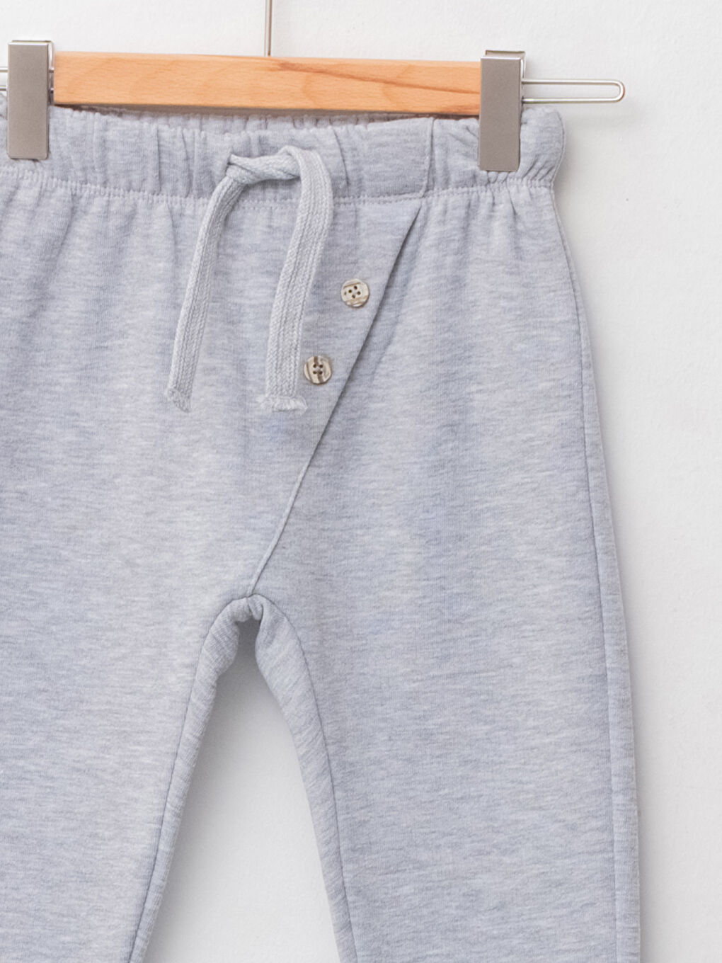 بنطلون رياضي بخصر مرن سادة - اولاد رضع - مجموعة من قطعتين-5