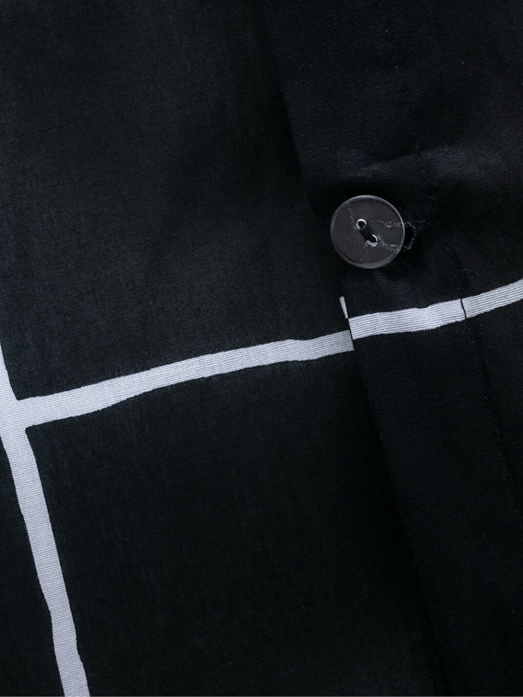 Single Woven Checkered Duvet Cover Set-5