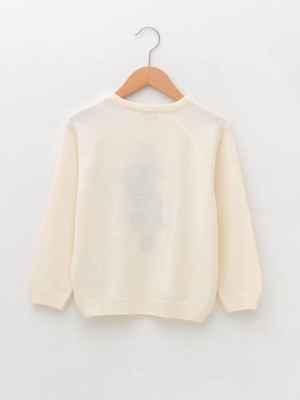 Crew Neck Patterned Long Sleeve Girls' Knitwear Sweater-1
