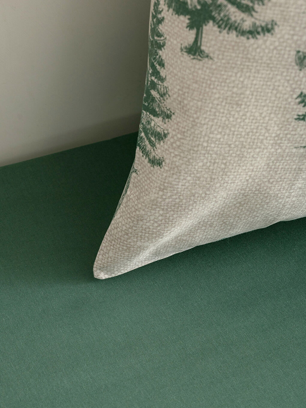 LCW HOME Christmas Themed Double Double Sided Patterned Woven Duvet Cover Set -W1HR24Z8-F9C