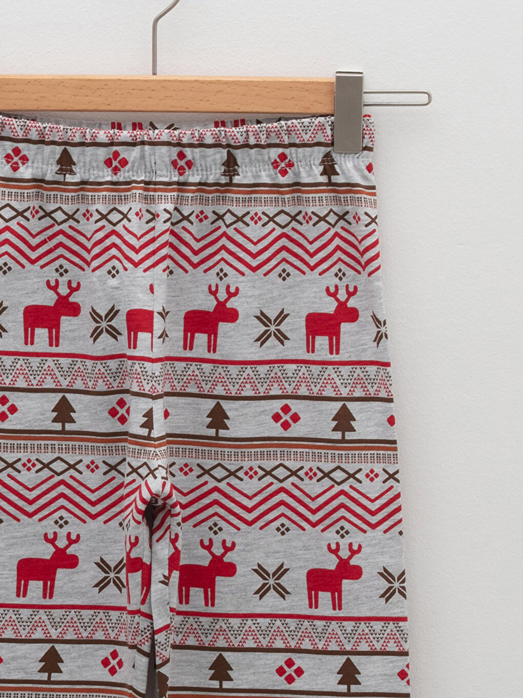 Crew Neck Christmas Themed Long Sleeve Boys Pajamas Set-2