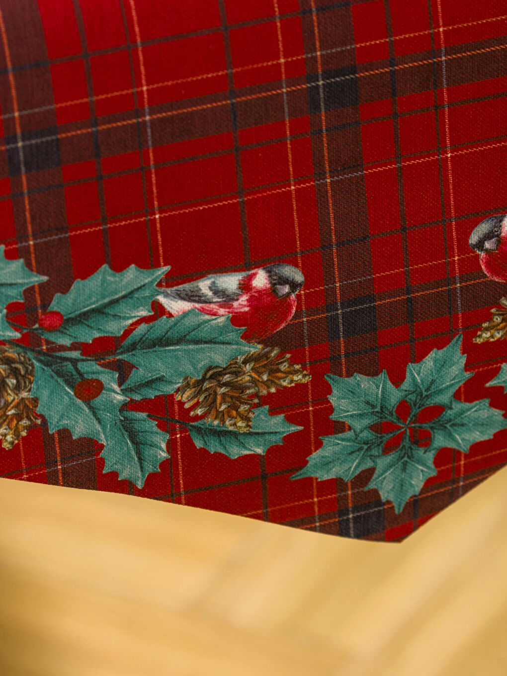 Christmas Themed Printed Cotton Runner 50x140 Cm-6