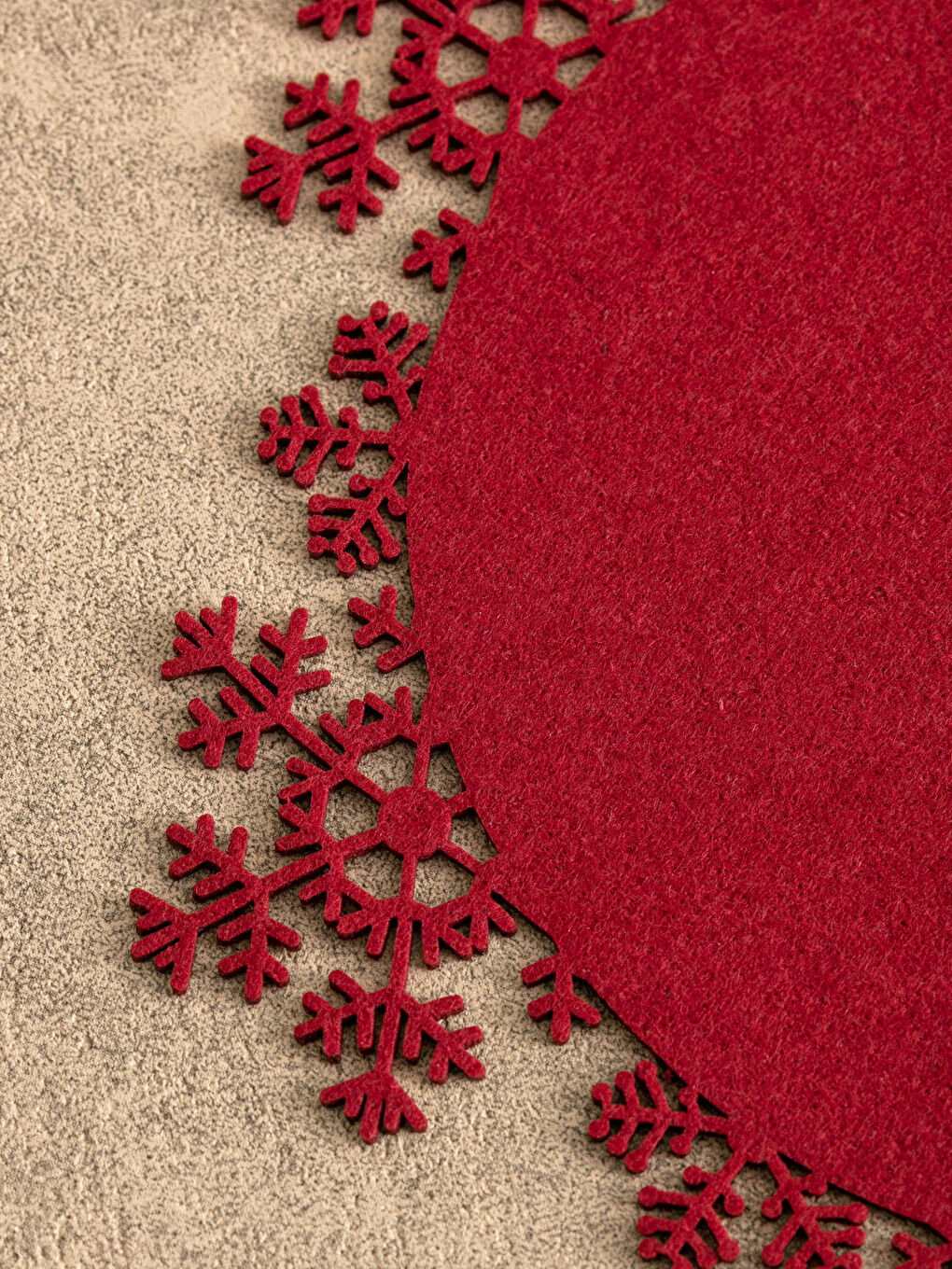 Christmas Themed Patterned Flat Felt Placemat-1