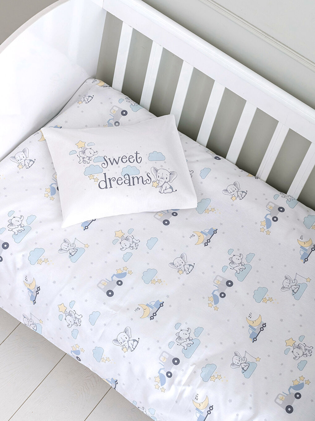 طقم غطاء لحاف أطفال ولادي منسوج ومطبوع-1