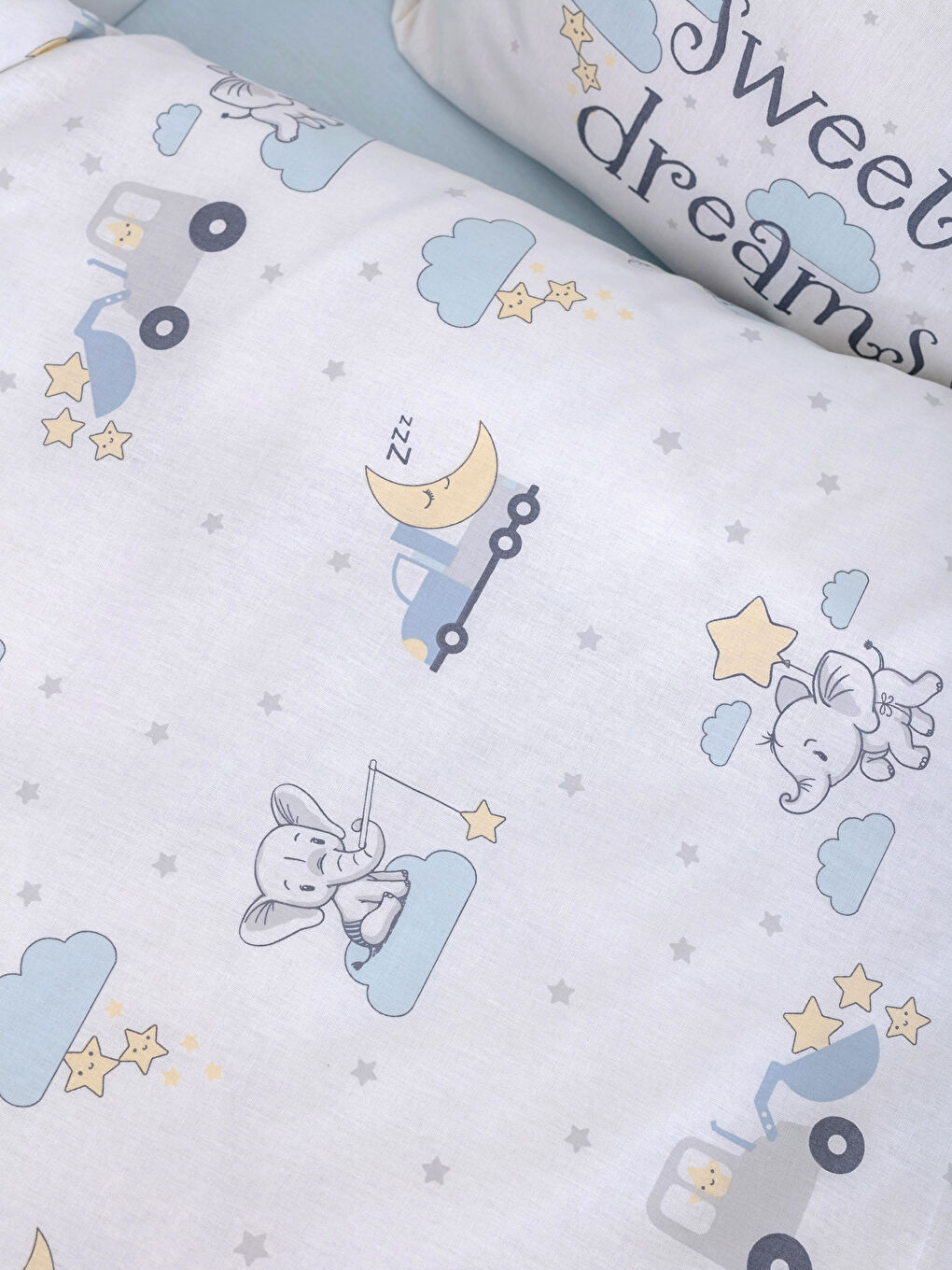 طقم غطاء لحاف أطفال ولادي منسوج ومطبوع-3