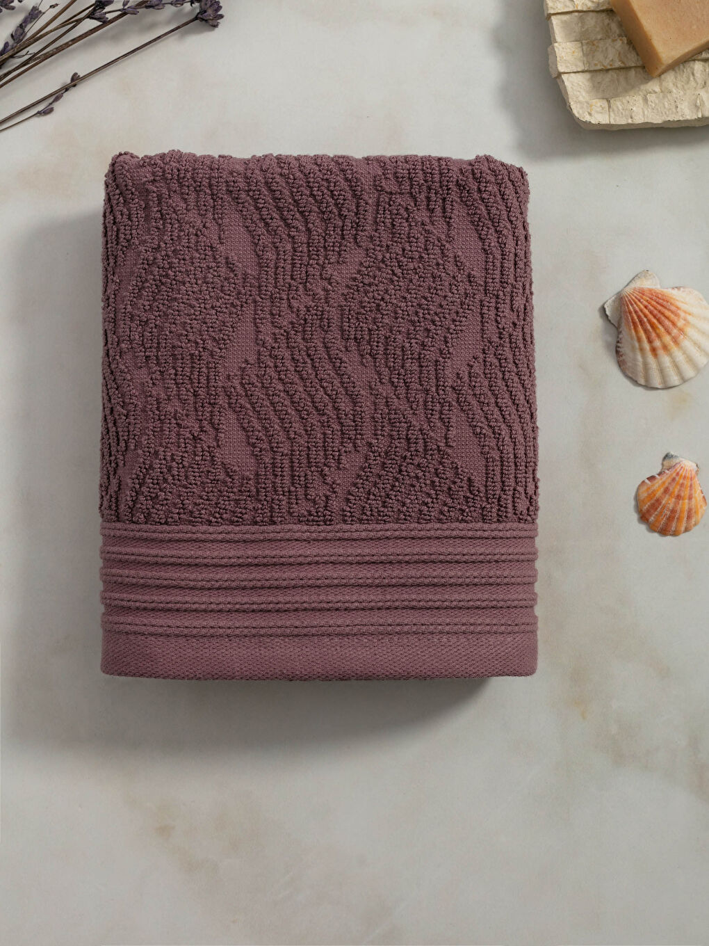 LCW HOME Jacquard Curl Face Towel 50x80 Cm -W1HY00Z8-UZL