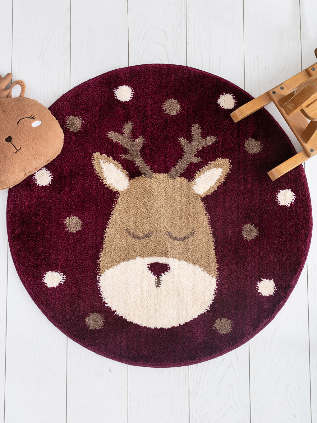 LCW HOME Christmas Themed Patterned Bath Mat -W1HY18Z8-F9C
