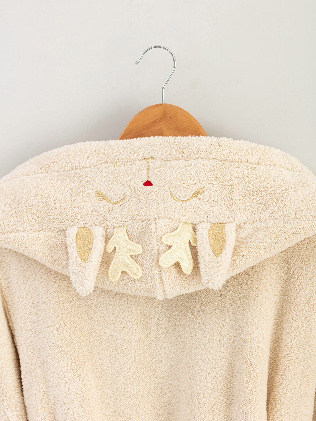 LCW HOME Long Women's Dressing Gown with Hood -W1HY26Z8-GCU
