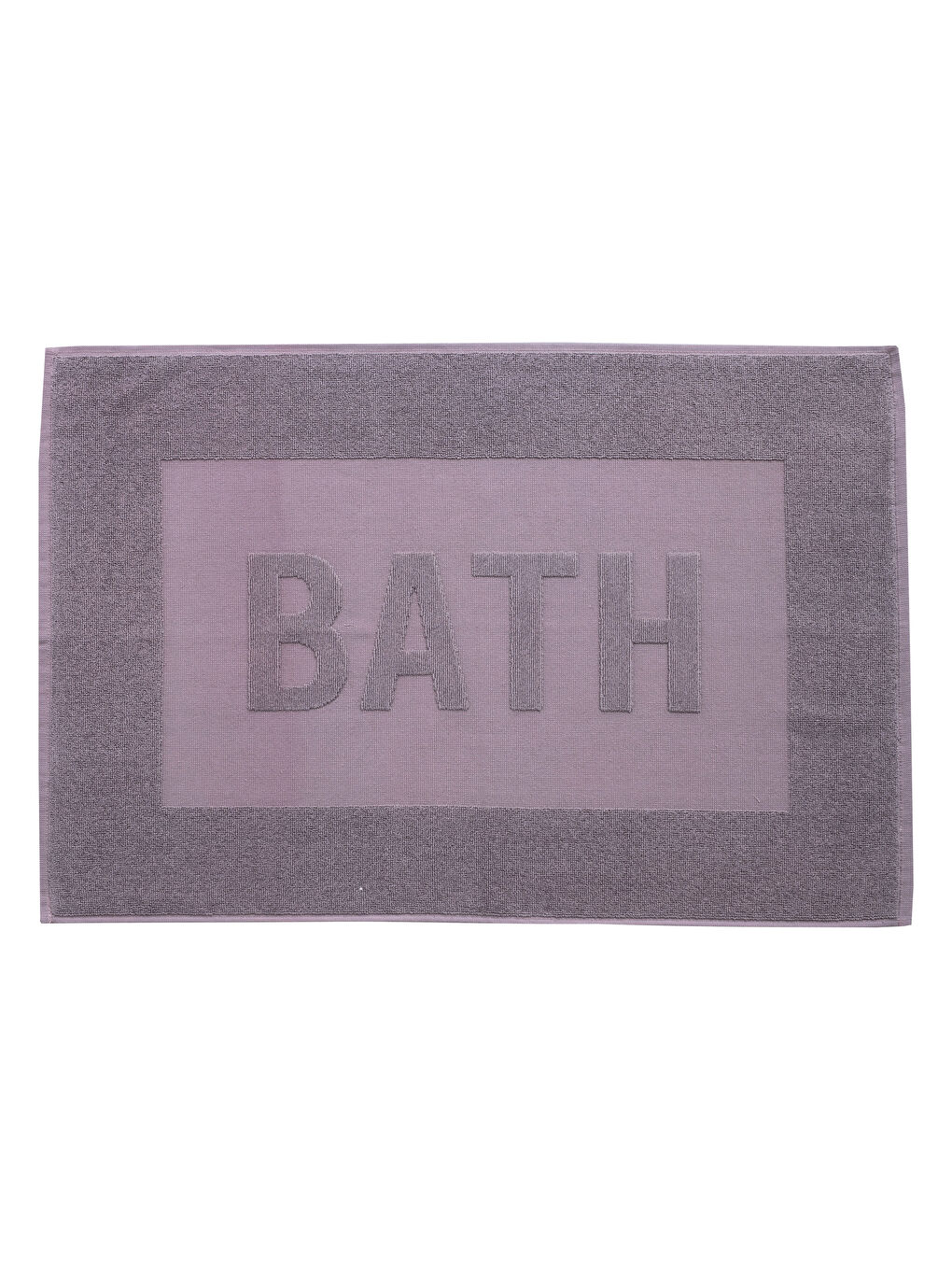 Slogan Patterned Curl Bath Mat 50x70 Cm -W1I036Z8-GWS