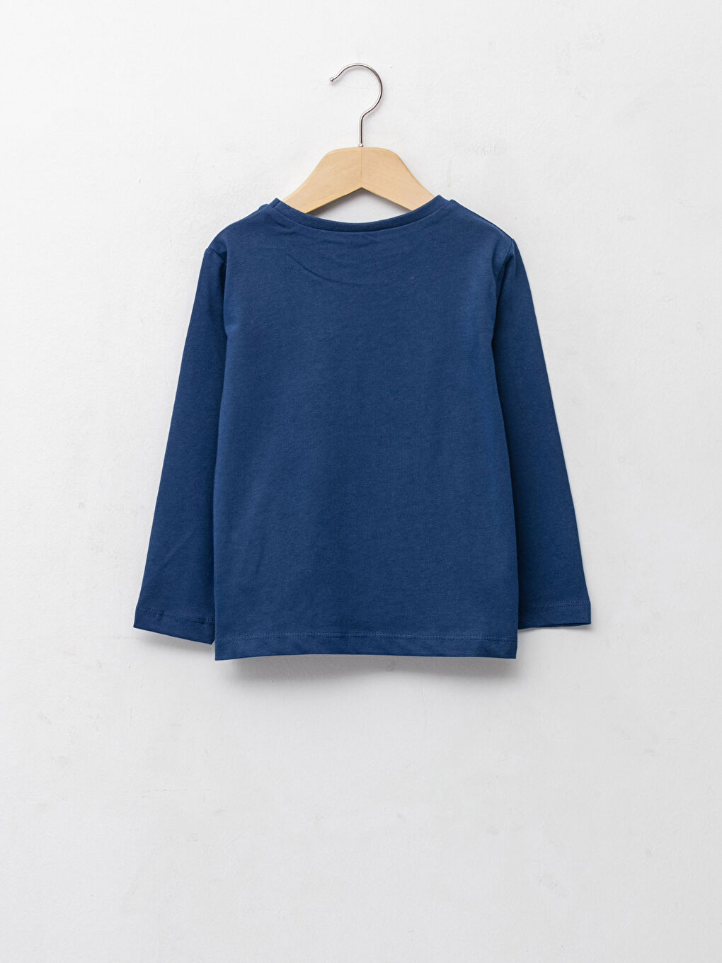 Crew Neck Printed Long Sleeve Boys' T-Shirt-1
