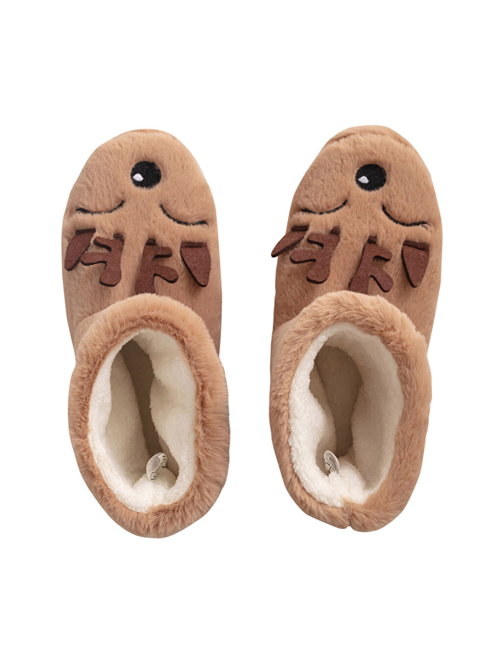 Karışık Nakışlı Pelüş Erkek Ev Botu-3