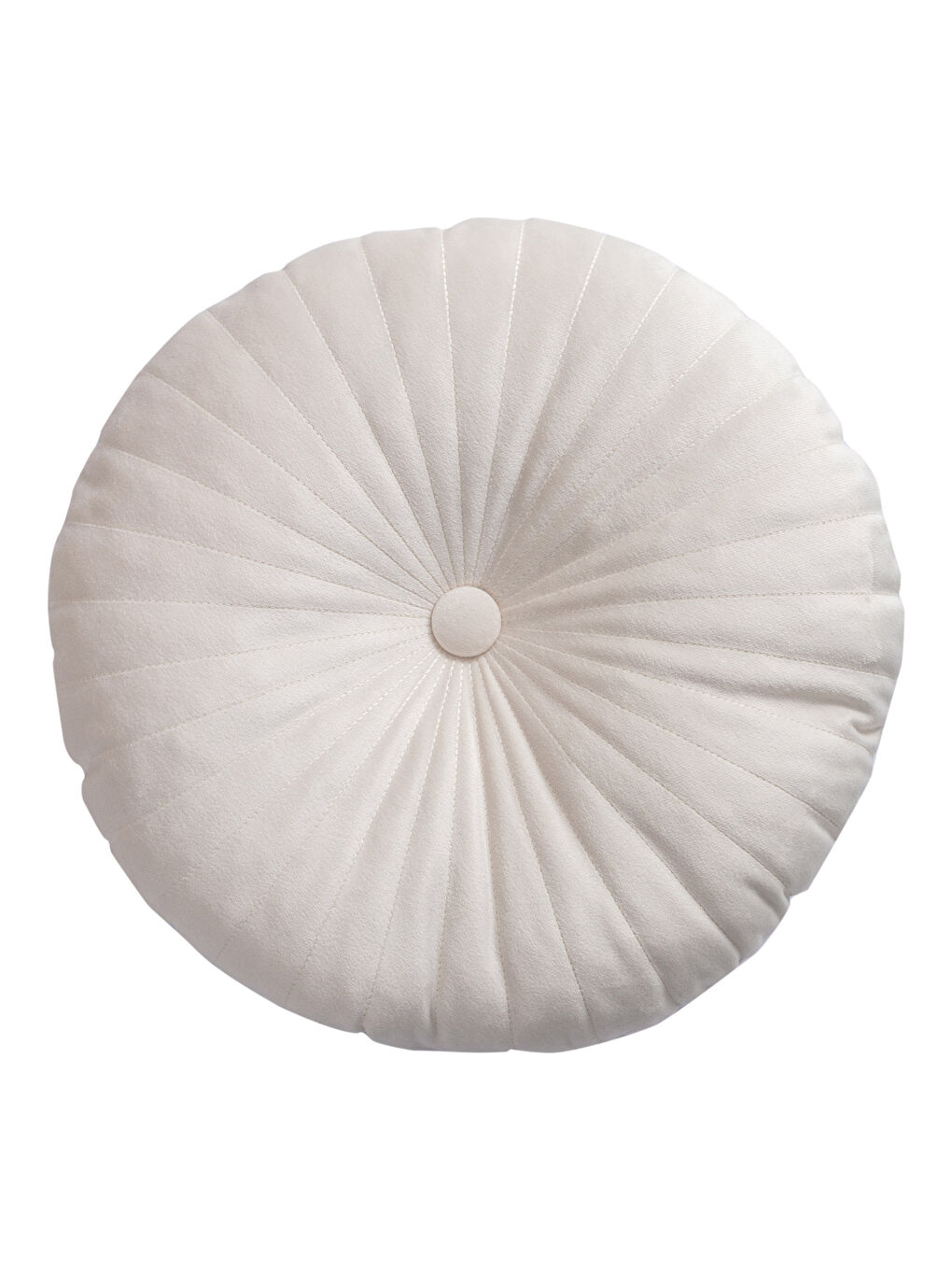 LCW HOME Filled Round Velvet Throw Pillow -W1I345Z8-EEW