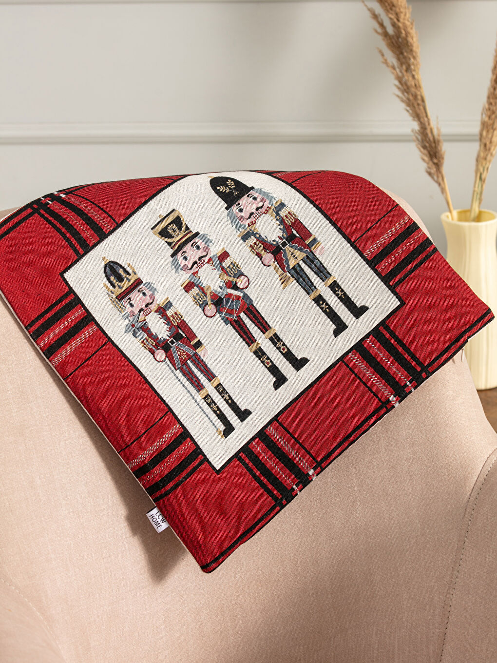 Christmas Themed Tapestry Pillow Cover 45x45 Cm-1