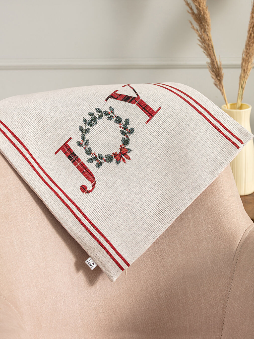 Christmas Themed Tapestry Pillow Cover 45x45 Cm-1