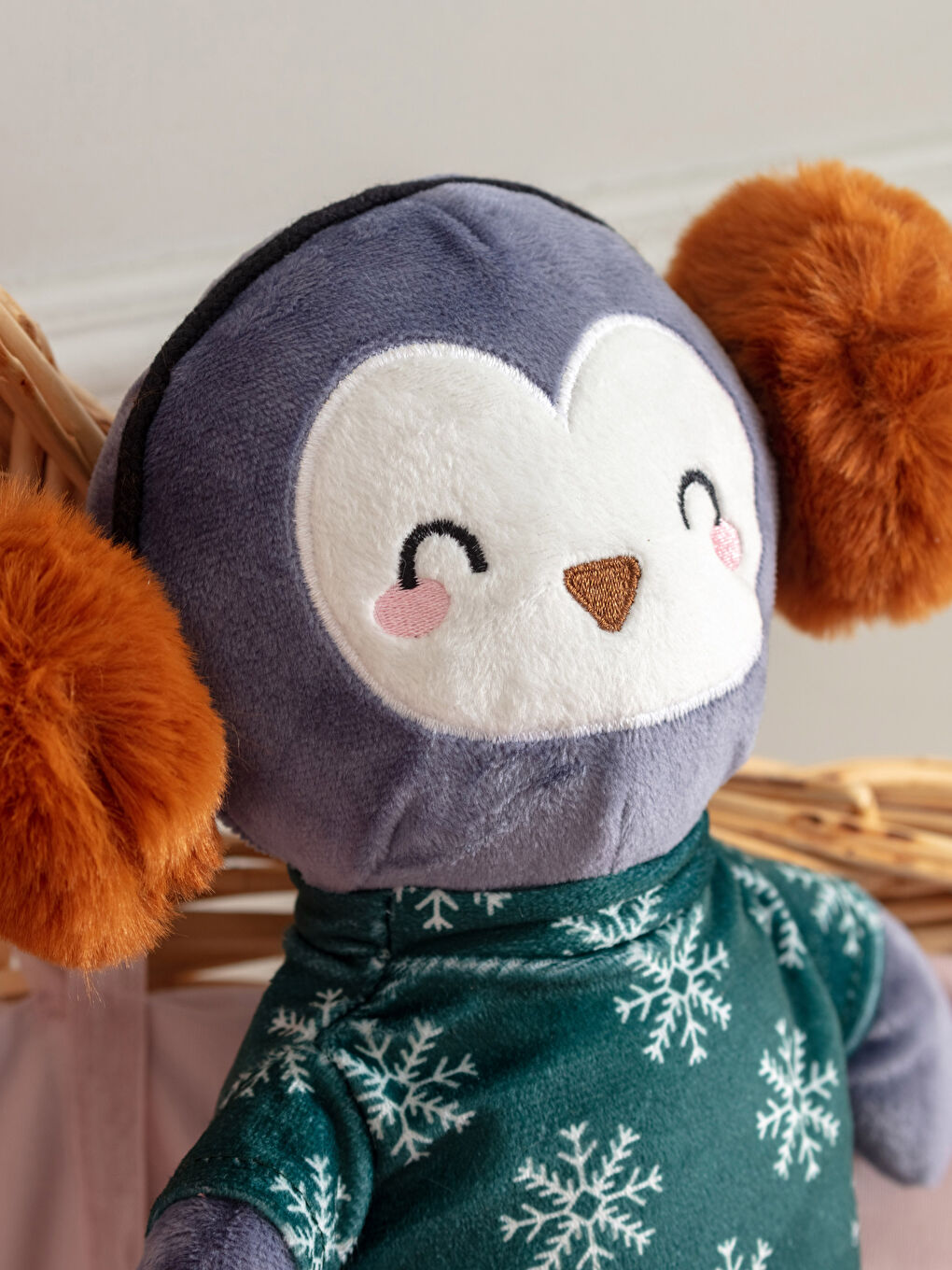 Lcw Home Coussin Bébé Pingouin en Peluche Brodé et Rembourré -W1I530Z1-F9C