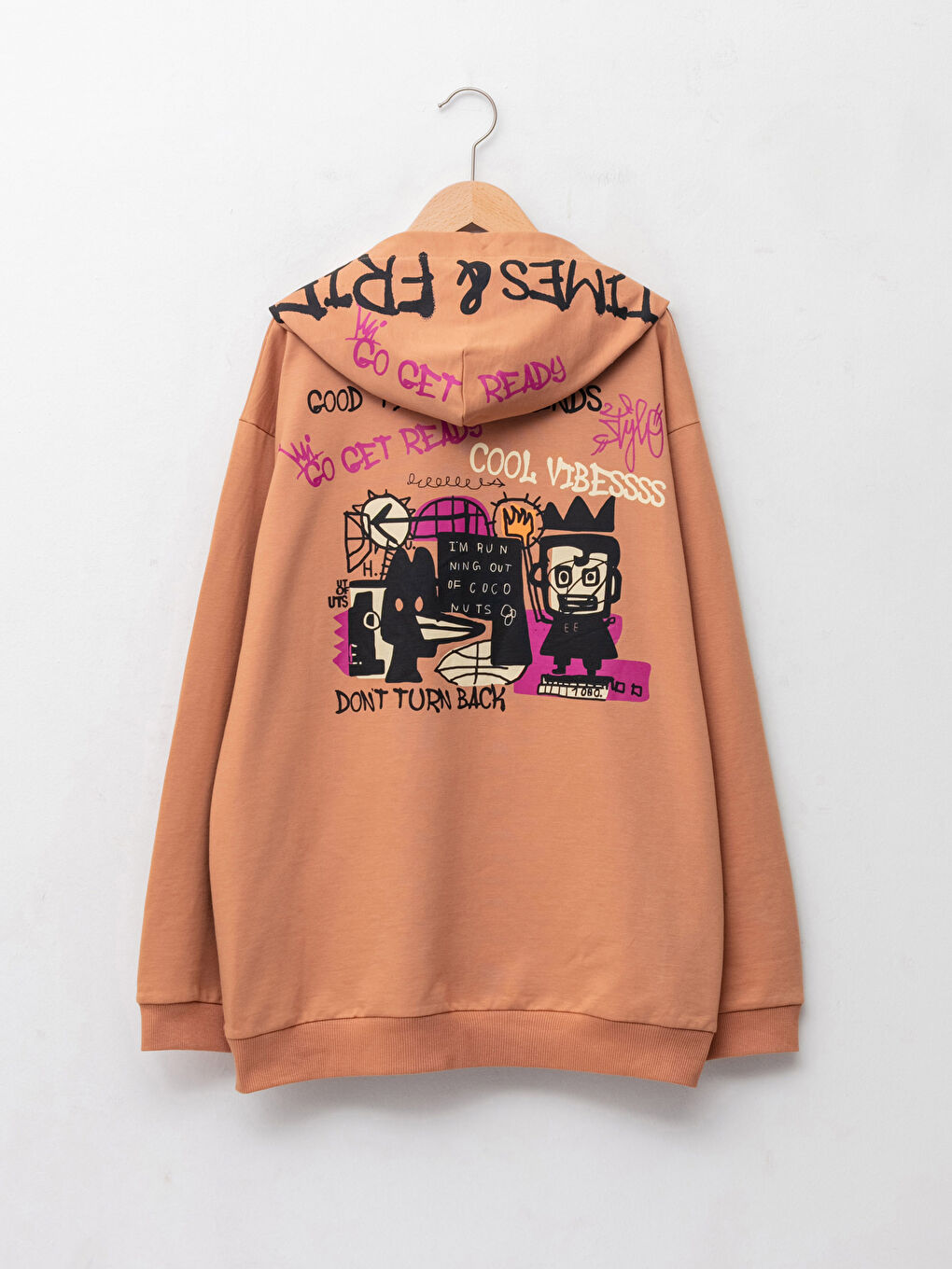 LCW Kids Bedrucktes Sweatshirt mit Kapuze und langen Ärmeln für Jungen -W1I626Z4-FPJ
