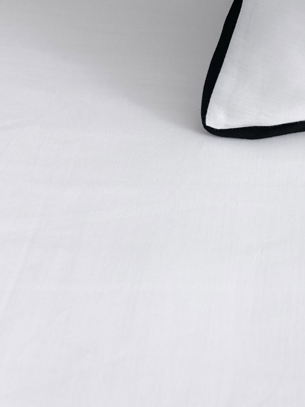 Parure de couette en satin de coton uni King Size-3