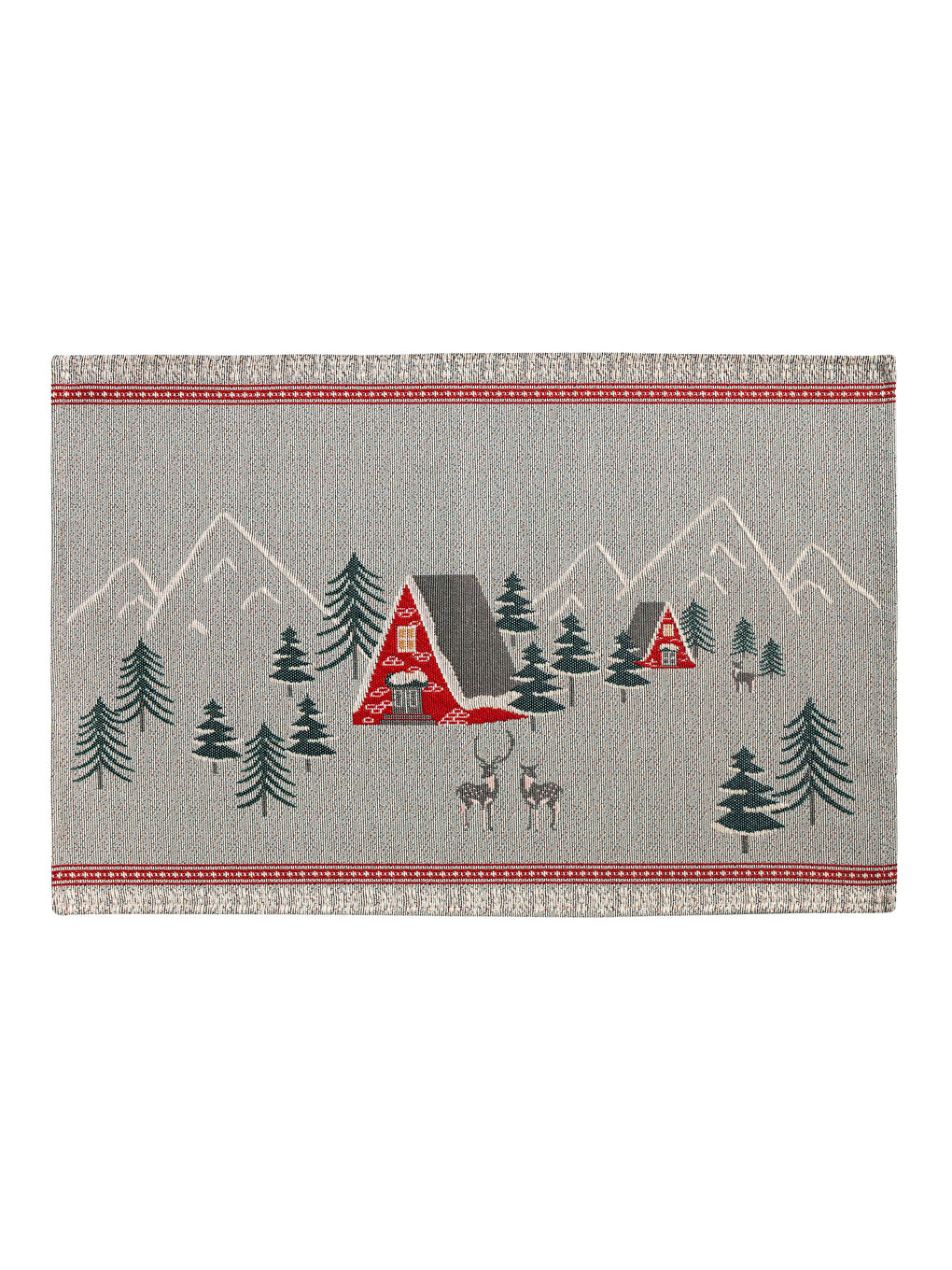 Karışık Yılbaşı Temalı Goblen Amerikan Servisi 33x50 cm-3