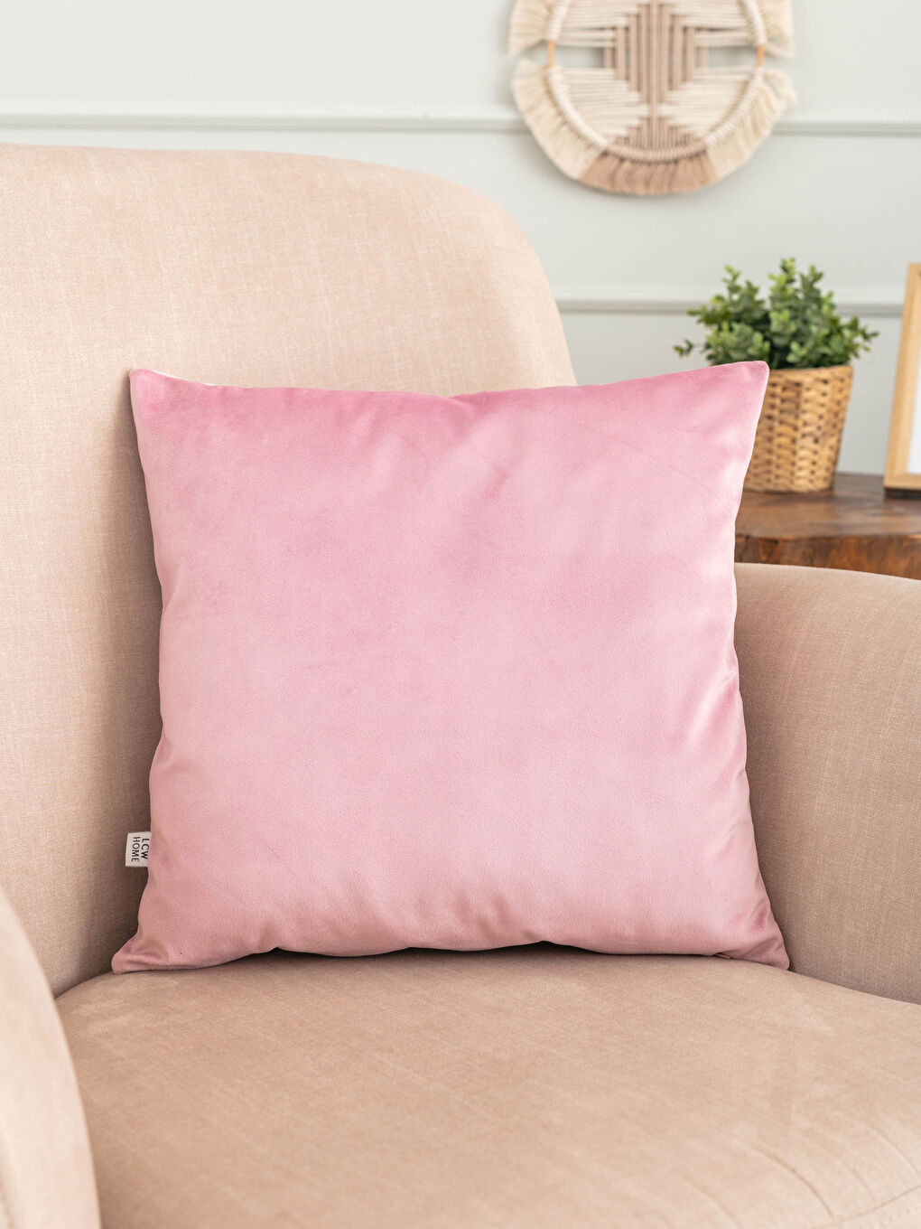 Plain Velvet Cushion Cover 45x45 Cm