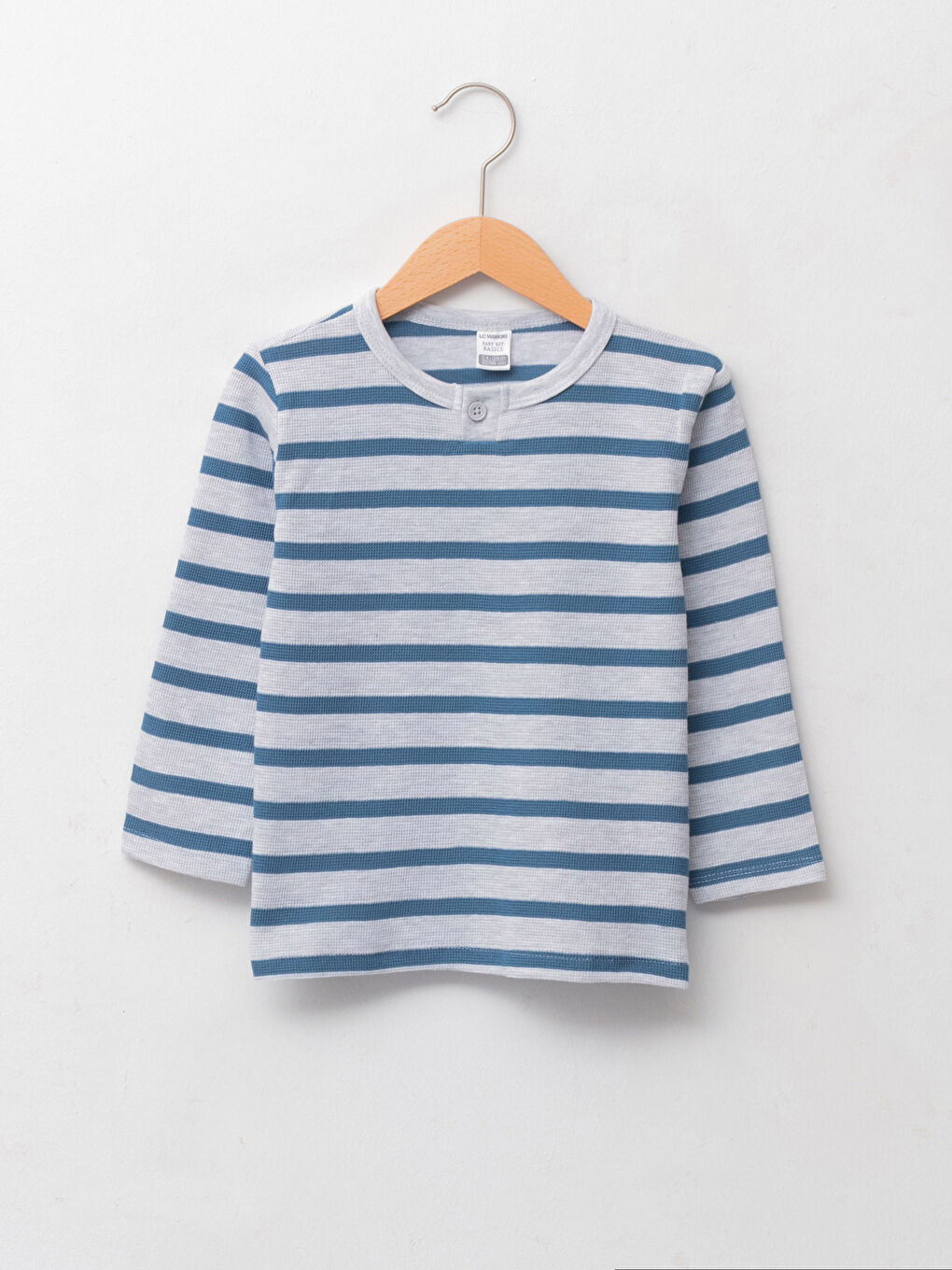 Crew Neck Long Sleeve Striped Baby Boys' T-Shirt