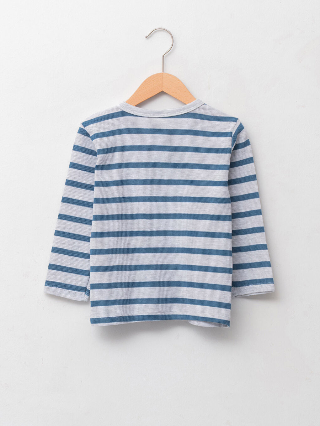 Crew Neck Long Sleeve Striped Baby Boys' T-Shirt-1