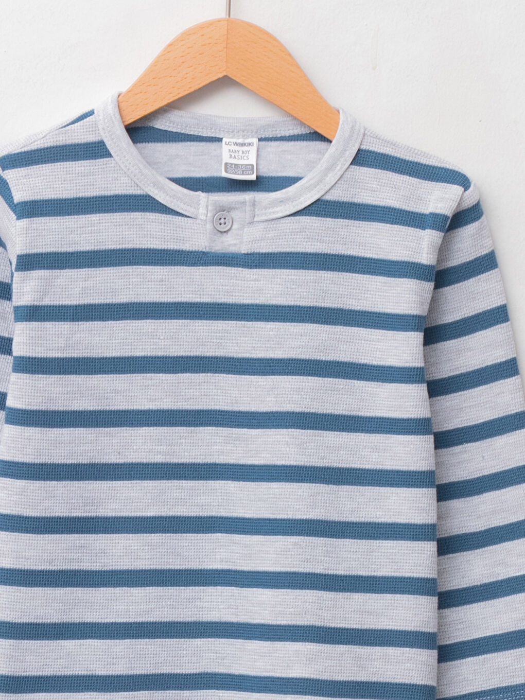 Crew Neck Long Sleeve Striped Baby Boys' T-Shirt-2