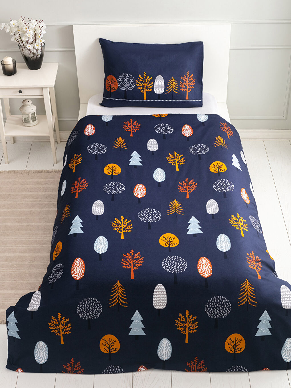 Housse de Couette et Taie d'Oreiller Tissées Imprimées-2