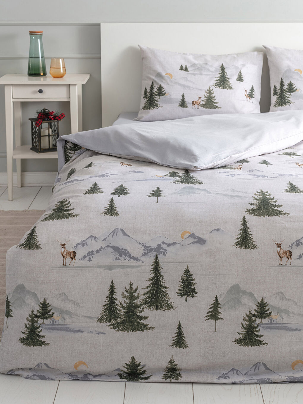 Double Printed Woven Duvet Cover Set