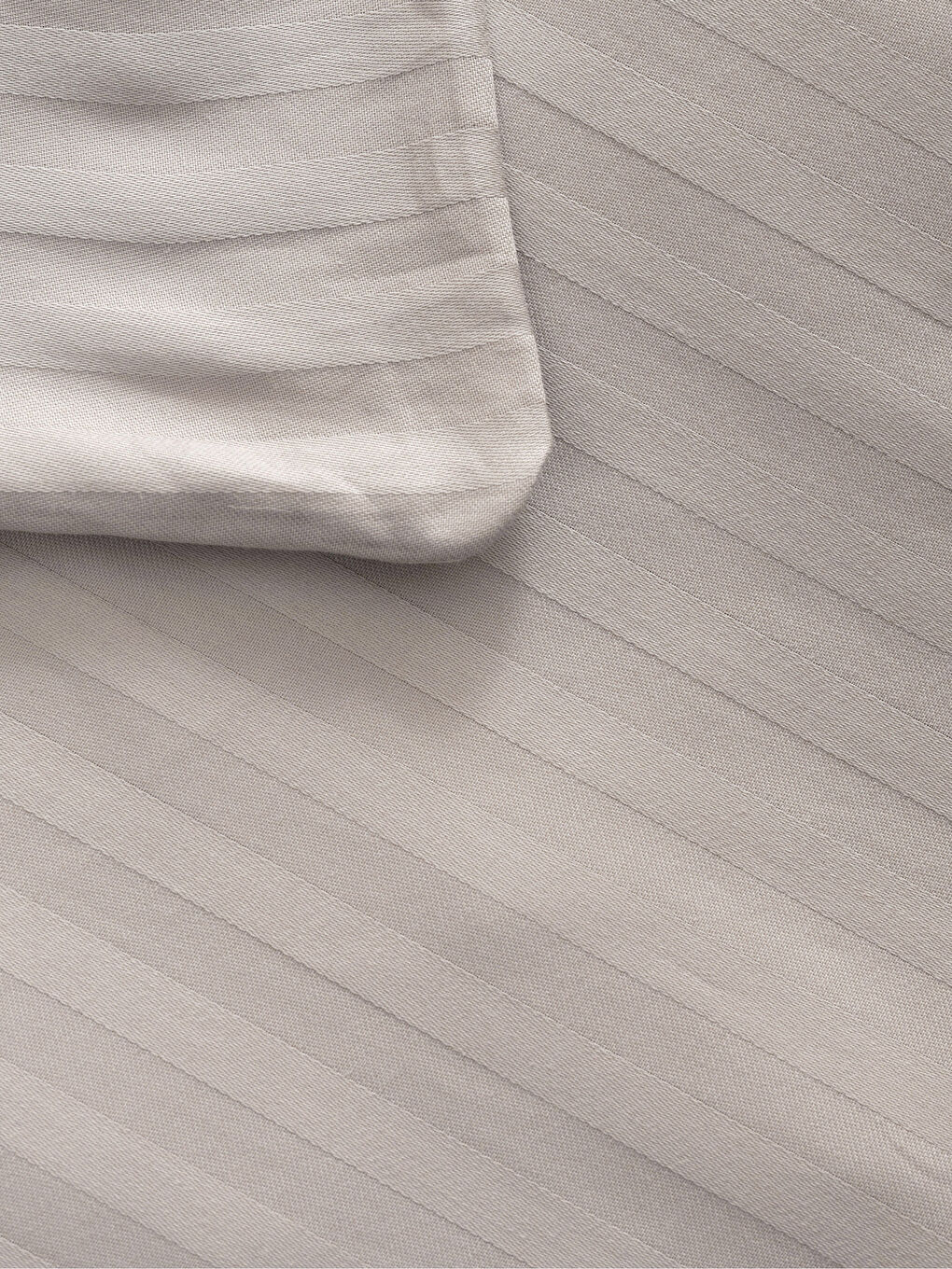 Parure de couette double complète en satin de coton rayé oversized-4