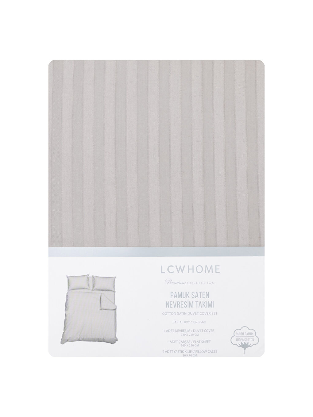 Parure de couette double complète en satin de coton rayé oversized-6