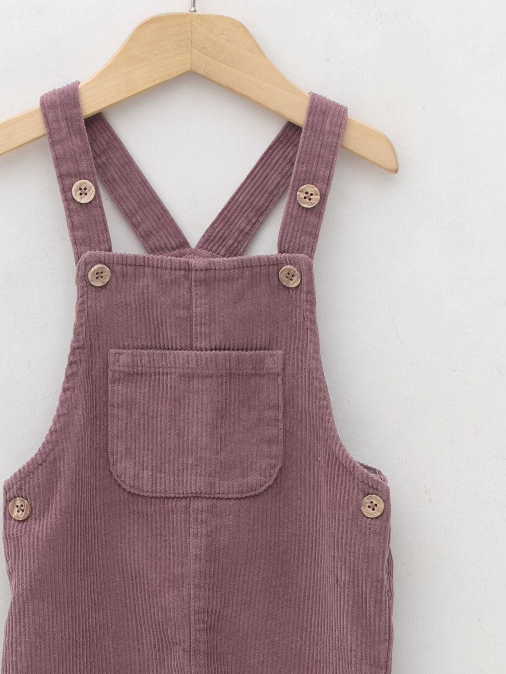 LCW baby Quadratischer Kragen Schlichte Samt Baby Mädchen Latzhosen -W1IH65Z1-H6F