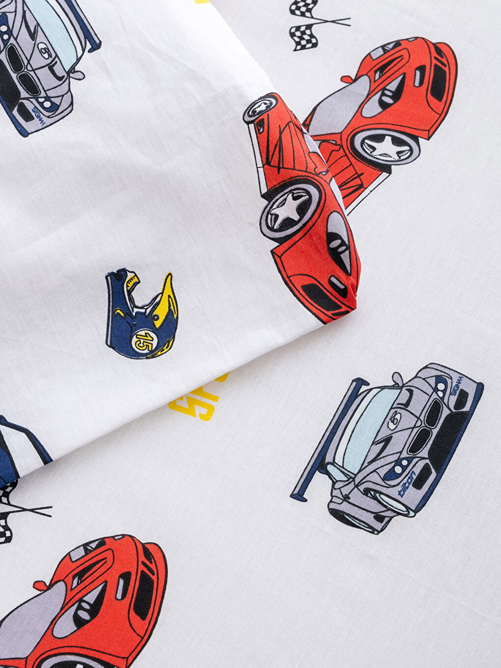 Parure de Housse de Couette Tissée Imprimée Voitures pour Garçons-4