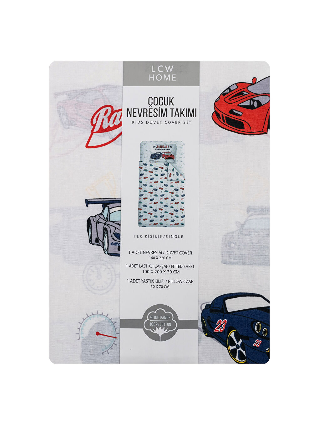 Parure de Housse de Couette Tissée Imprimée Voitures pour Garçons-6