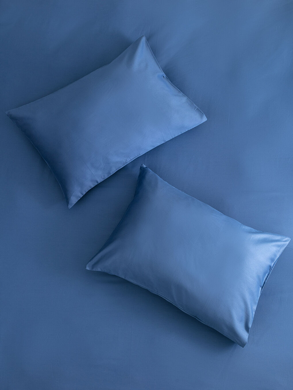 King Size Plain Satin Duvet Cover Set-1