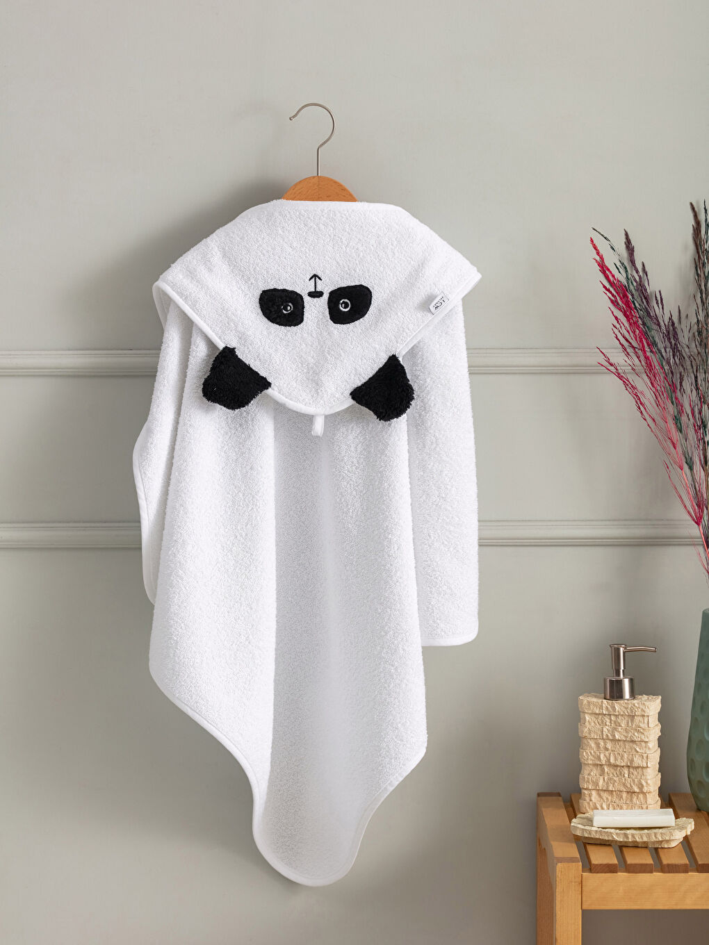 Prosop cu Glugă pentru Băieței cu Detalii Brodate 75x75 Cm