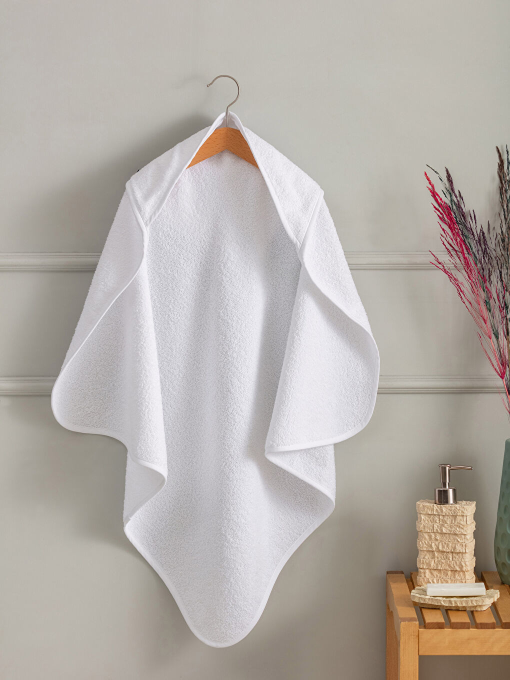 Prosop cu Glugă pentru Băieței cu Detalii Brodate 75x75 Cm-1