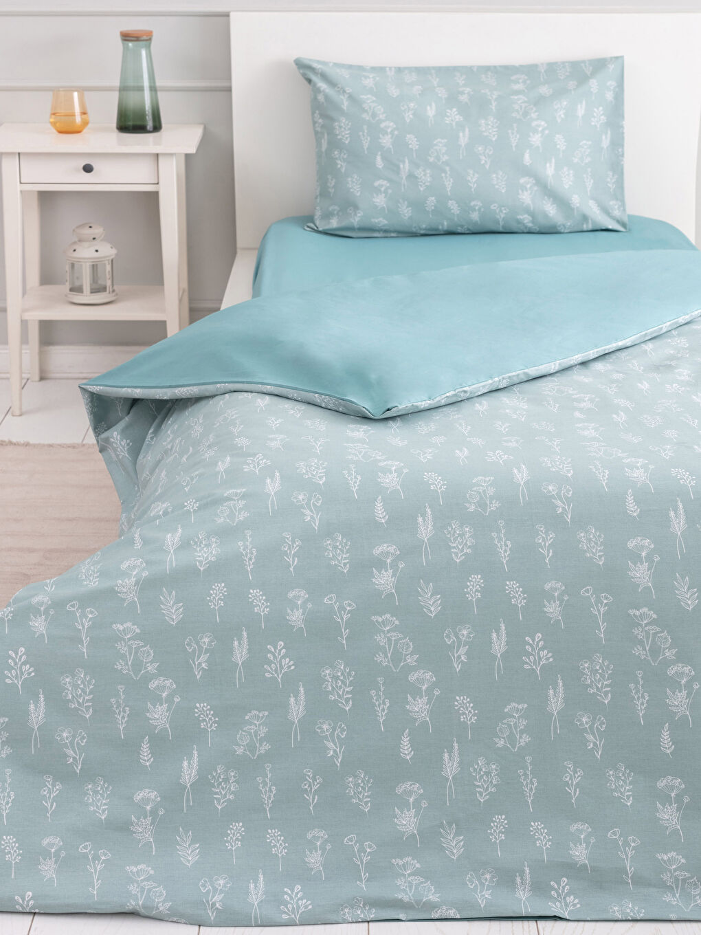 Set Husă de Pilotă pentru Fete, Imprimat Floral, Țesătură Simplă