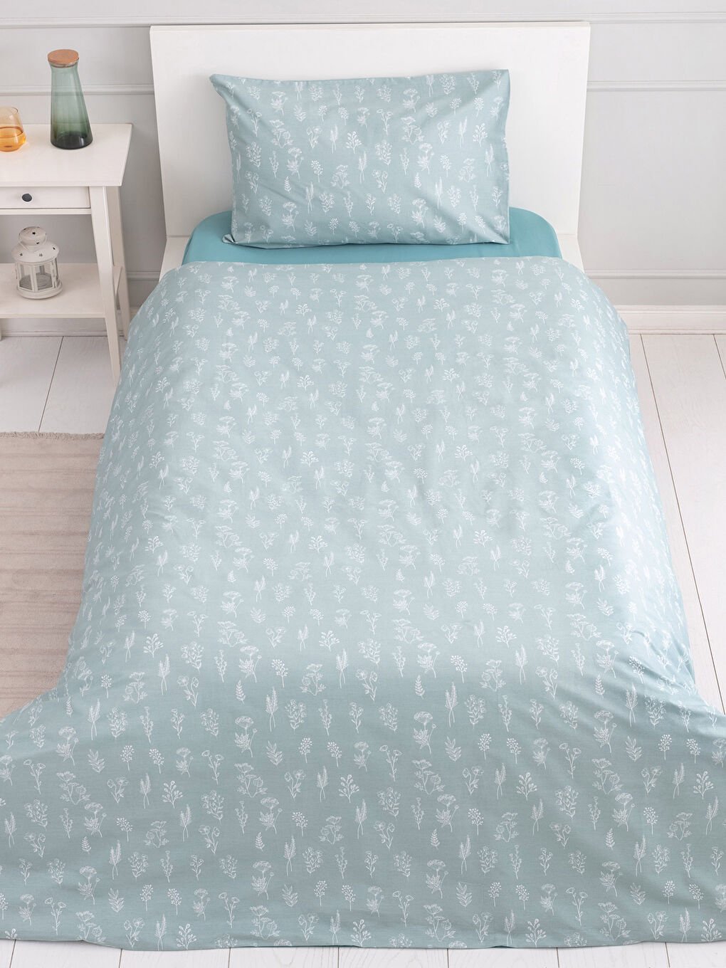 Set Husă de Pilotă pentru Fete, Imprimat Floral, Țesătură Simplă-2