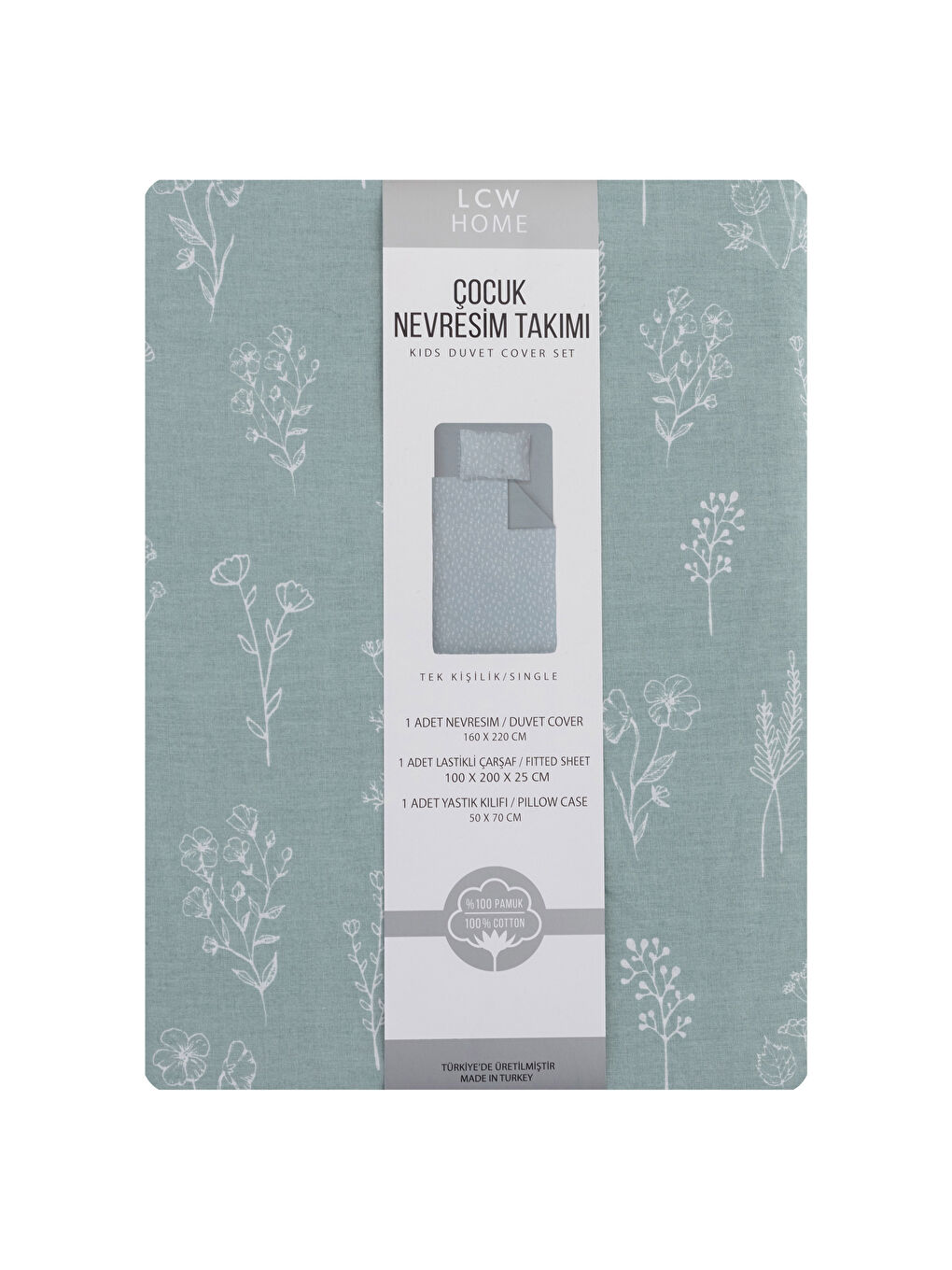 Set Husă de Pilotă pentru Fete, Imprimat Floral, Țesătură Simplă-6