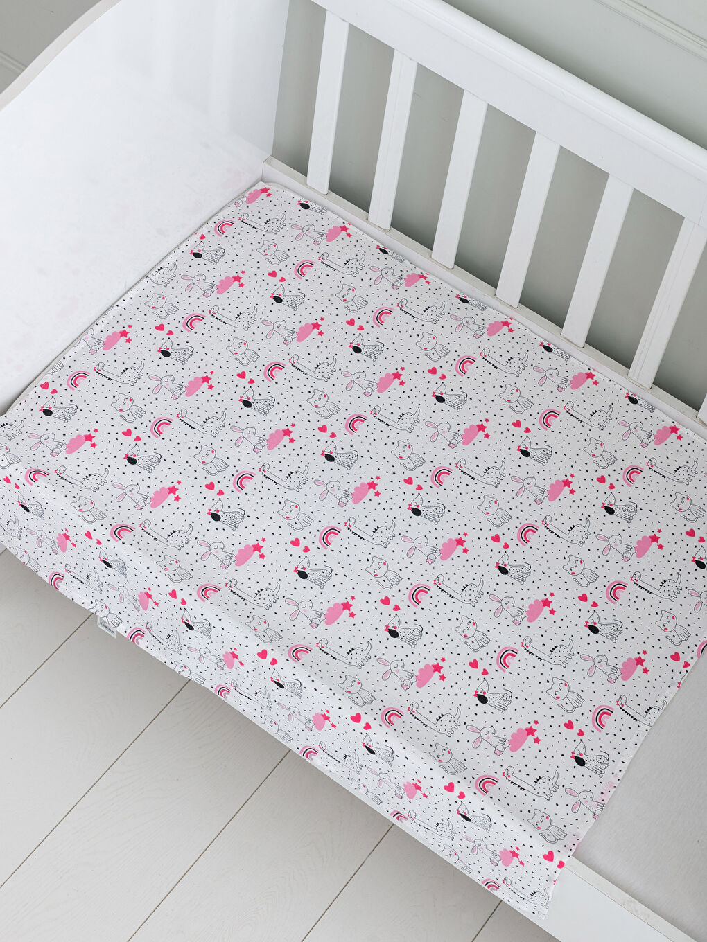 Baskılı Pamuklu Kız Bebek Müslin Bez-1