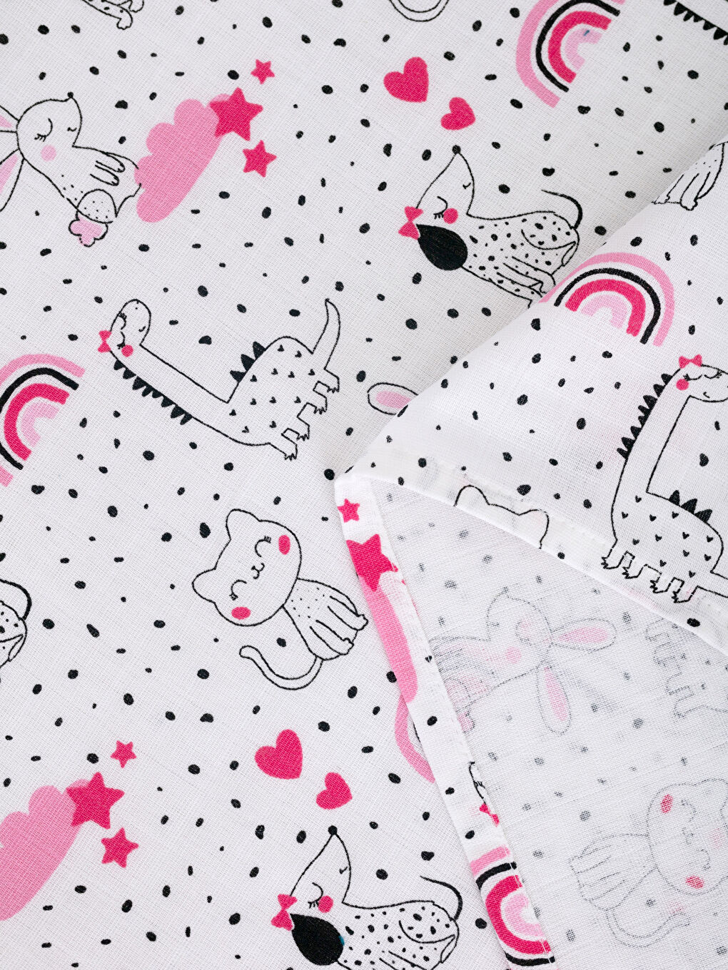 Baskılı Pamuklu Kız Bebek Müslin Bez-2