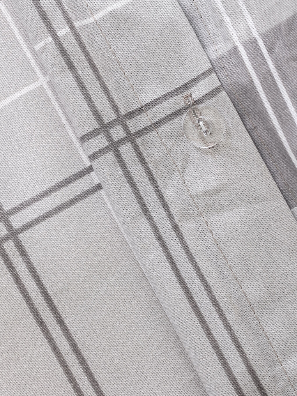 Single Checkered Double Sided Woven Duvet Cover Set-6